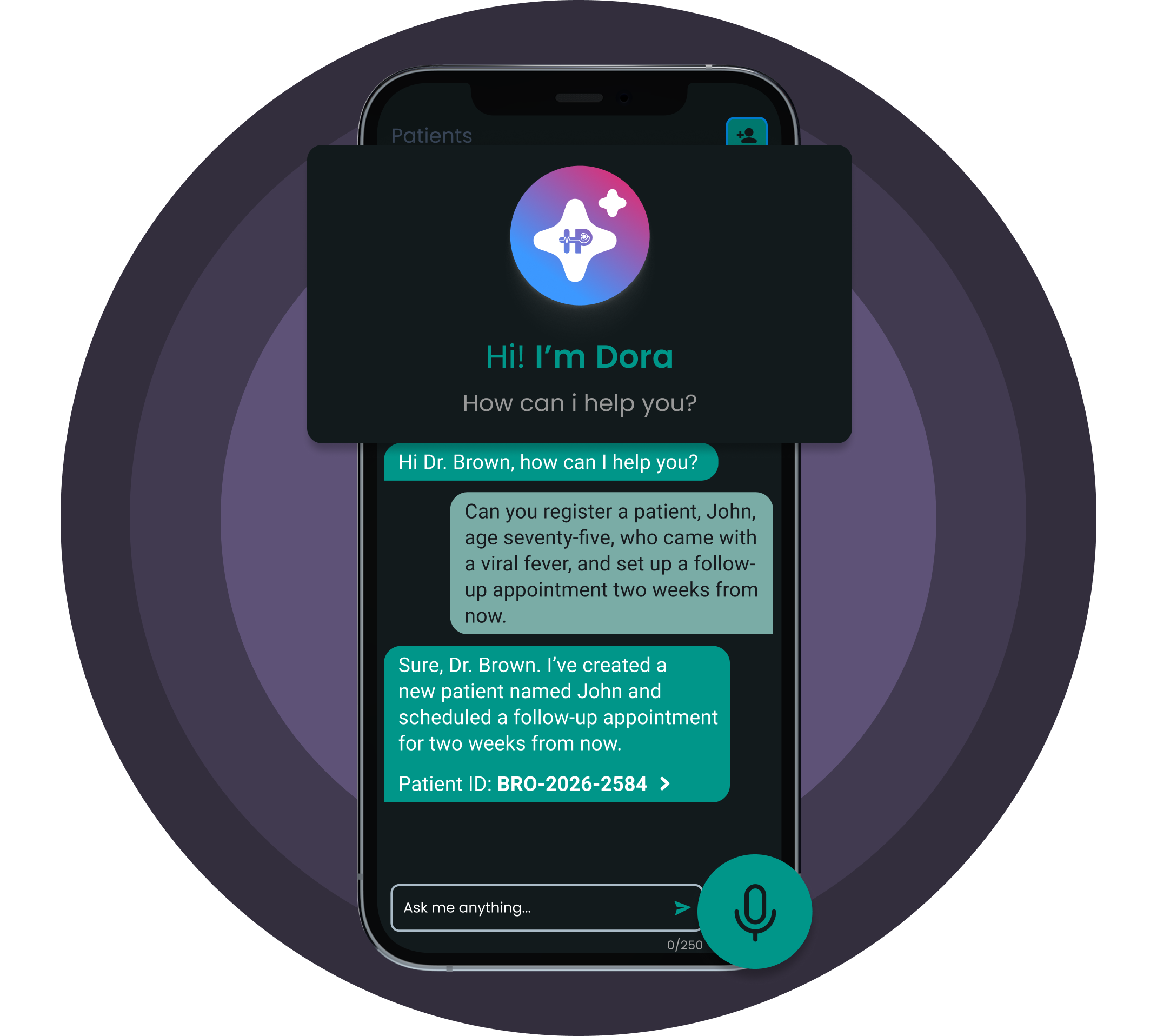 Messaging patients over WhatsApp from HealthPractice